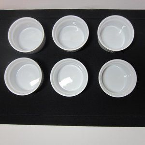 6 Set of New BIA Blanc De Table Ramekins 3" dia